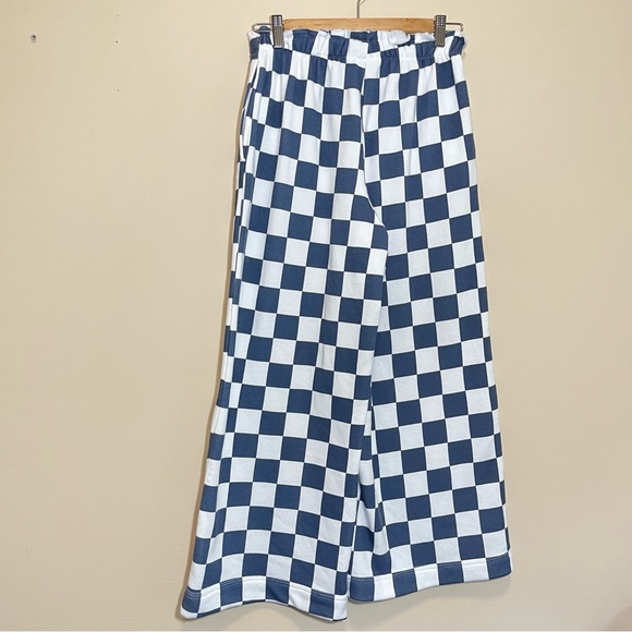 Grayson Threads Checkered Cropped Wide Leg Sweatpants - Picture 6 of 11